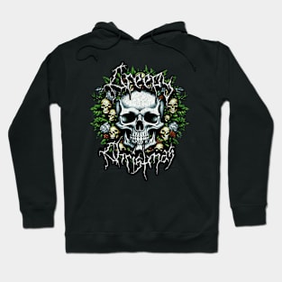 Christmas Wreath With Skulls Hoodie